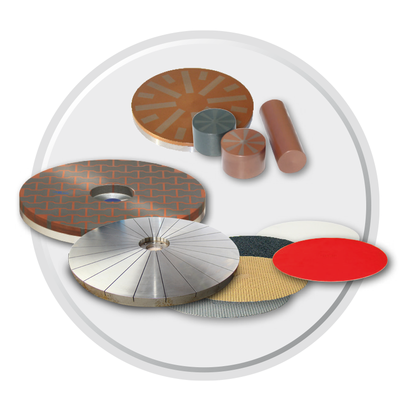 Supports, plateaux, disques de polissage LAM PLAN