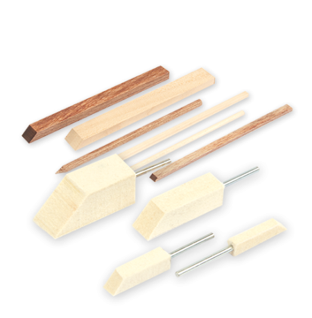 Lapping rods for polishing
